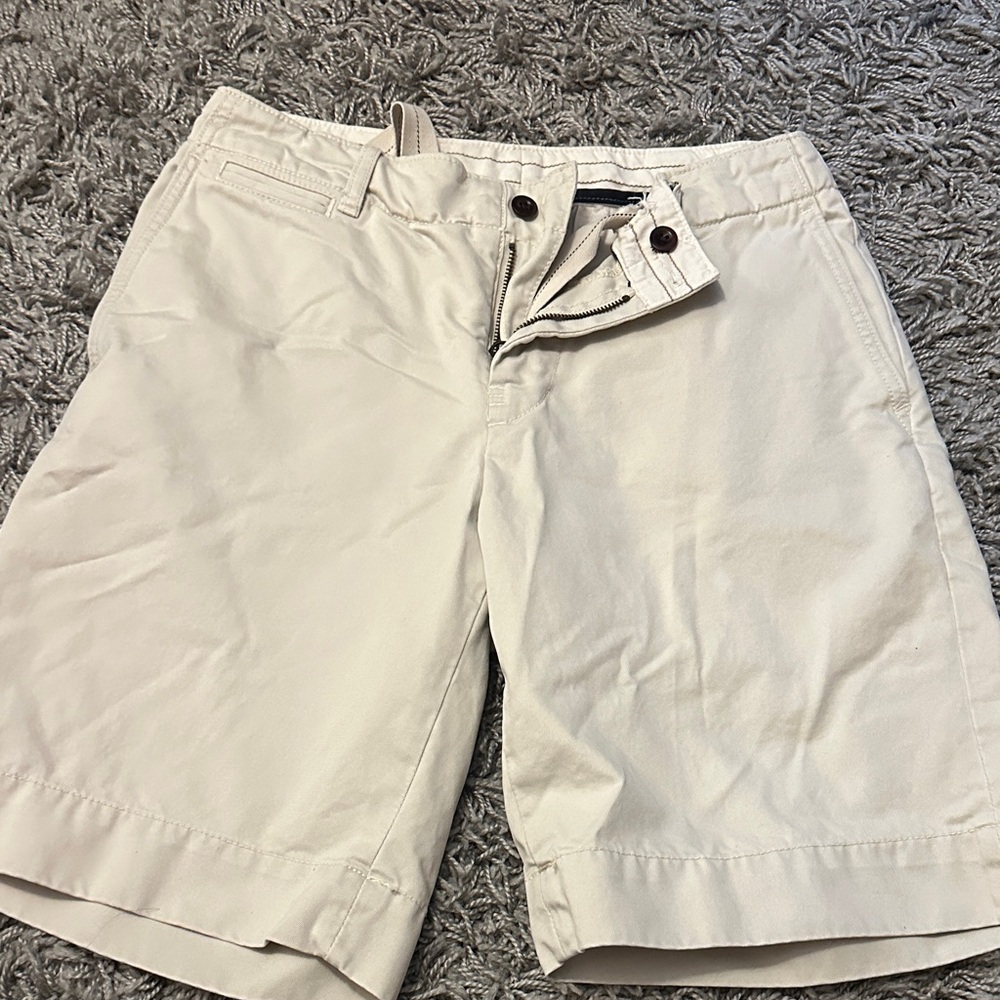 Polo by Ralph Lauren Cream Flat Front Shorts